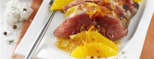 Pechuga de pato a la sal