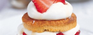 Tartaleta de soja con fresas