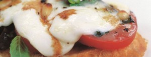 Tomates con mozzarella gratinados