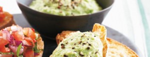 Montadito con paté de guisantes