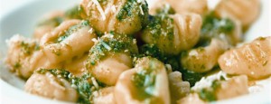 Ñoquis con pesto