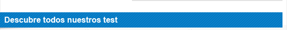Descubre todos nuestros tests